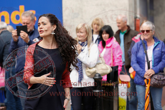 Opera Surprise in The Diamond, Enniskillen in the run up to Proms in the Park..