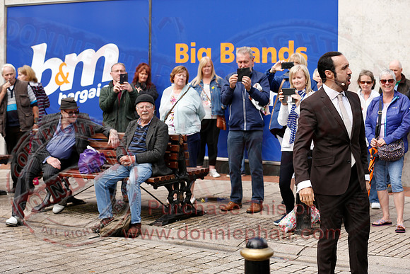 Opera Surprise in The Diamond, Enniskillen in the run up to Proms in the Park..