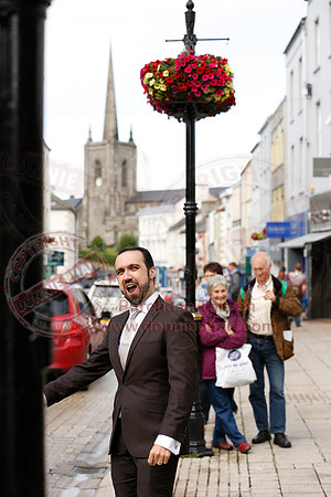 Opera Surprise in The Diamond, Enniskillen in the run up to Proms in the Park..
