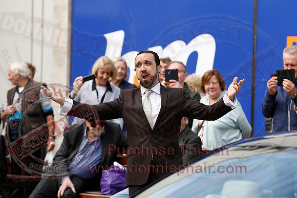 Opera Surprise in The Diamond, Enniskillen in the run up to Proms in the Park..