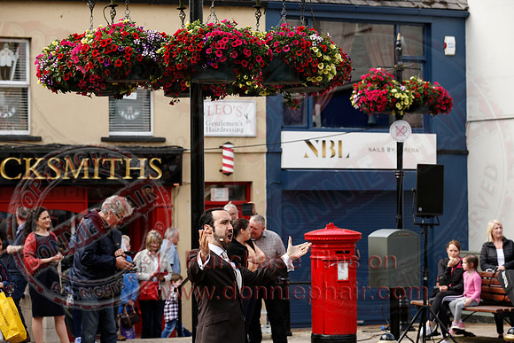 Opera Surprise in The Diamond, Enniskillen in the run up to Proms in the Park..