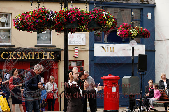 Opera Surprise in The Diamond, Enniskillen in the run up to Proms in the Park..