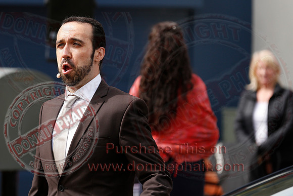 Opera Surprise in The Diamond, Enniskillen in the run up to Proms in the Park..