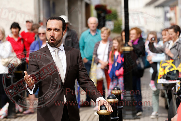 Opera Surprise in The Diamond, Enniskillen in the run up to Proms in the Park..