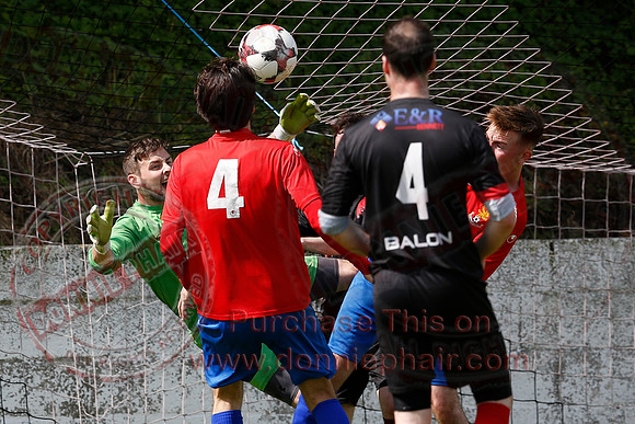 Fivemiletown United (1) V Islandmagee (4) in Tennents Irish Cup Round One.