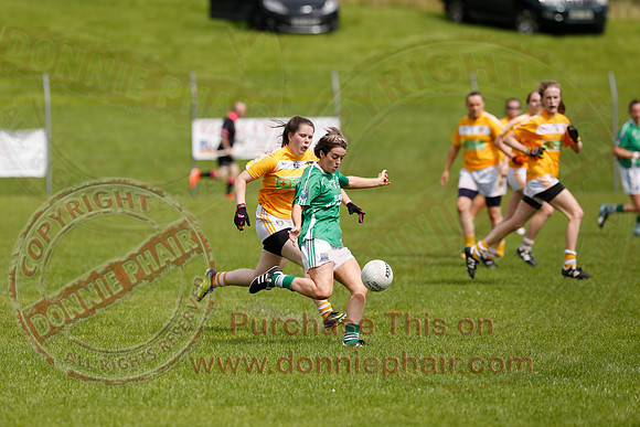 Fermanagh (8-25) V Antrim (0-05) in All-Ireland Ladies Junior GAA Football Championship.