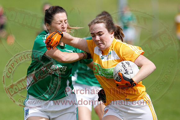 Fermanagh (8-25) V Antrim (0-05) in All-Ireland Ladies Junior GAA Football Championship.