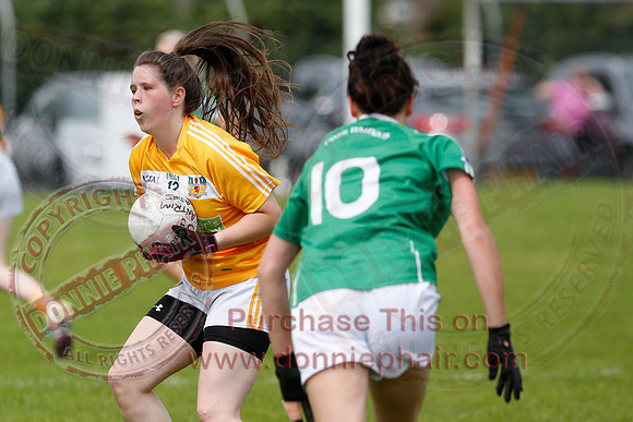 Fermanagh (8-25) V Antrim (0-05) in All-Ireland Ladies Junior GAA Football Championship.