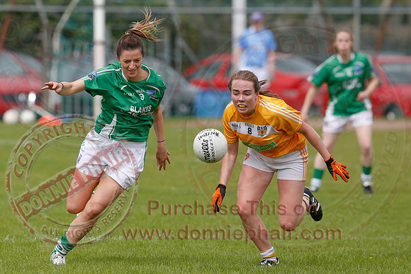 Fermanagh (8-25) V Antrim (0-05) in All-Ireland Ladies Junior GAA Football Championship.
