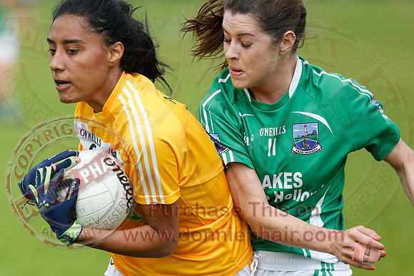 Fermanagh (8-25) V Antrim (0-05) in All-Ireland Ladies Junior GAA Football Championship.