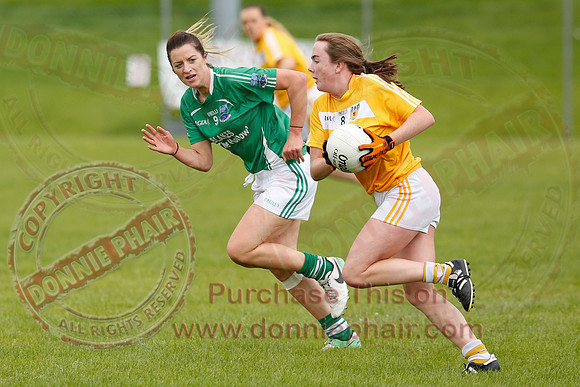 Fermanagh (8-25) V Antrim (0-05) in All-Ireland Ladies Junior GAA Football Championship.