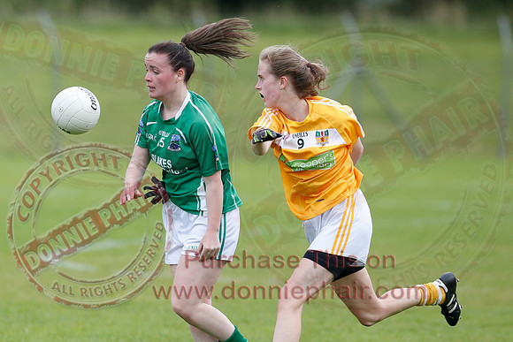 Fermanagh (8-25) V Antrim (0-05) in All-Ireland Ladies Junior GAA Football Championship.