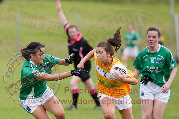 Fermanagh (8-25) V Antrim (0-05) in All-Ireland Ladies Junior GAA Football Championship.