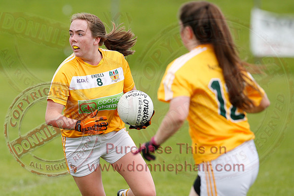Fermanagh (8-25) V Antrim (0-05) in All-Ireland Ladies Junior GAA Football Championship.