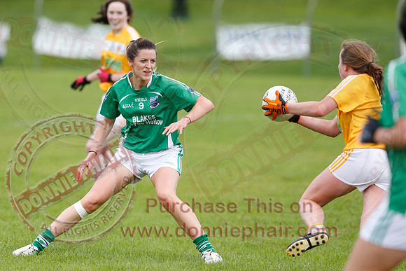 Fermanagh (8-25) V Antrim (0-05) in All-Ireland Ladies Junior GAA Football Championship.