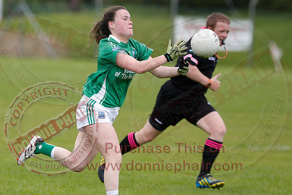 Fermanagh (8-25) V Antrim (0-05) in All-Ireland Ladies Junior GAA Football Championship.