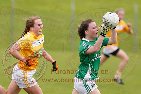 Fermanagh (8-25) V Antrim (0-05) in All-Ireland Ladies Junior GAA Football Championship.