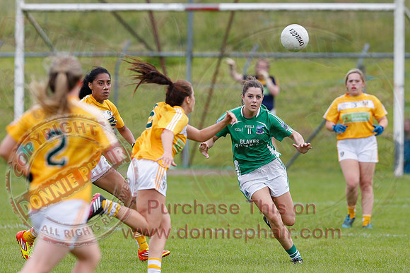 Fermanagh (8-25) V Antrim (0-05) in All-Ireland Ladies Junior GAA Football Championship.