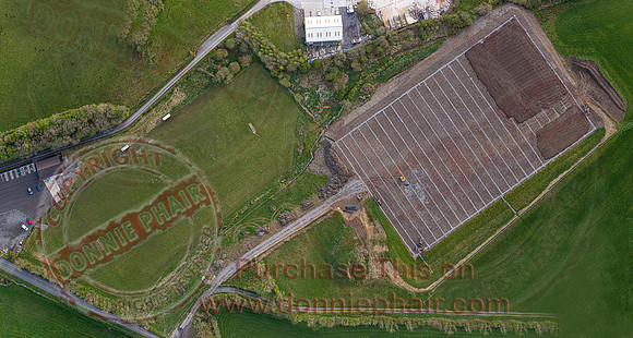 Aerial of Newtownbutler GAA Football Field-3
