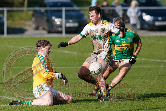 Irvinestown (1-16) V Derrylin (0-05) in Intermediate GAA Football Championship Play Off Semi-Final.