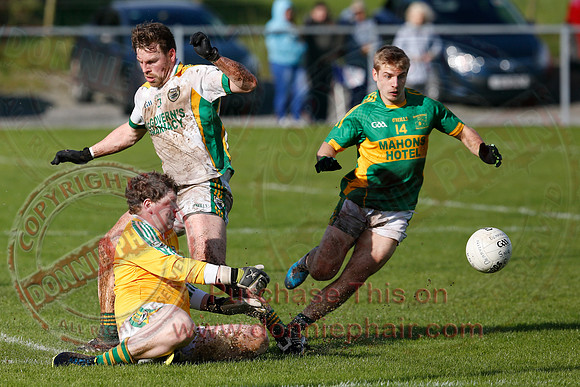 Irvinestown (1-16) V Derrylin (0-05) in Intermediate GAA Football Championship Play Off Semi-Final.