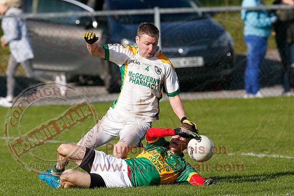 Irvinestown (1-16) V Derrylin (0-05) in Intermediate GAA Football Championship Play Off Semi-Final.
