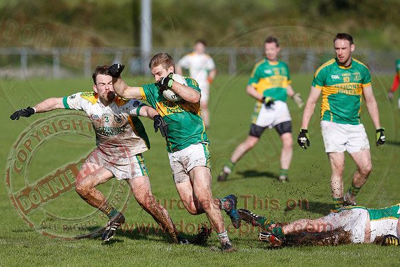 Irvinestown (1-16) V Derrylin (0-05) in Intermediate GAA Football Championship Play Off Semi-Final.
