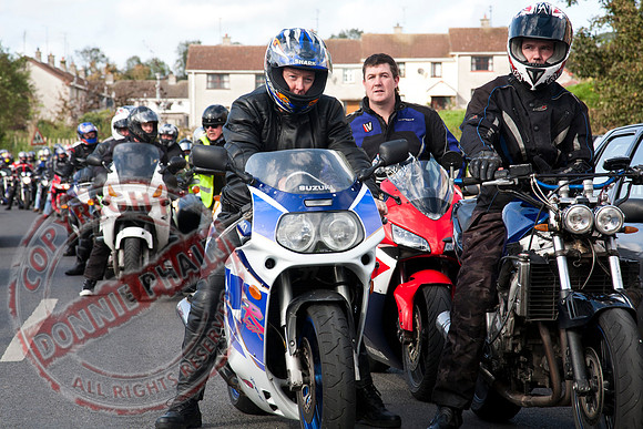 Memorial Bike run in Donagh in Memory of Gary Lynch.