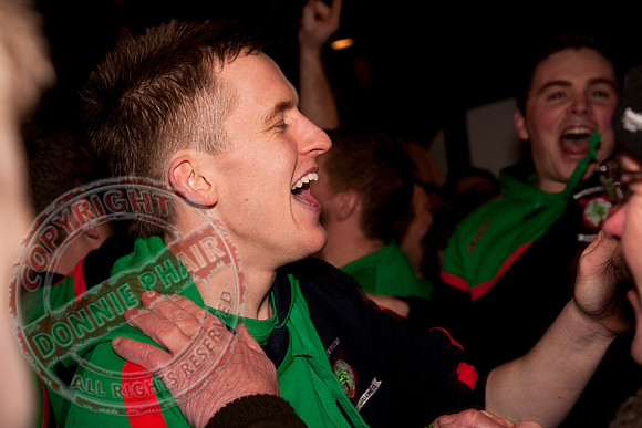 Lisnaskea Emmetts Senior GAA Football Team return home as Intermediate All-Ireland Club Champions.