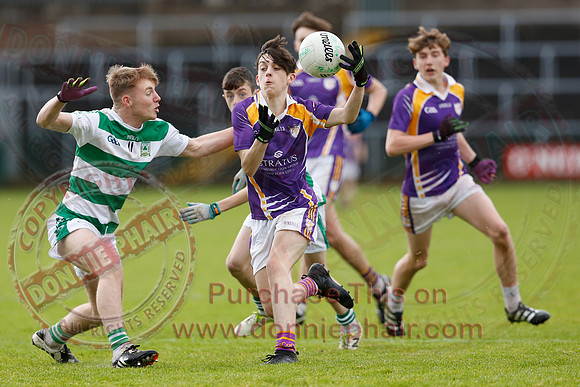 Derrygonnelly Harps (1-8) V Teemore Shamrocks (0-04) in U16 GAA Football Championship Final.