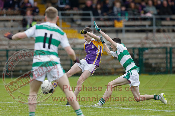 Derrygonnelly Harps (1-8) V Teemore Shamrocks (0-04) in U16 GAA Football Championship Final.