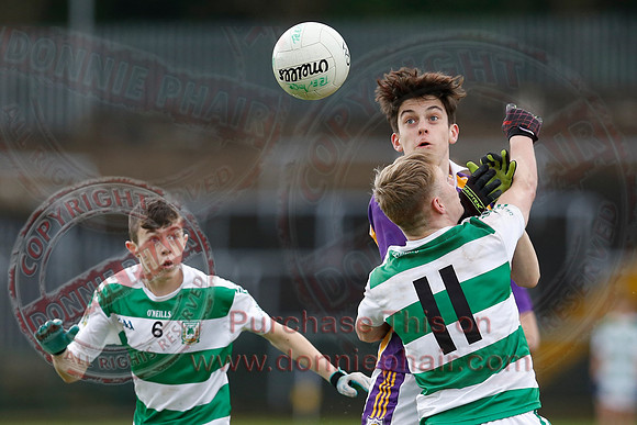 Derrygonnelly Harps (1-8) V Teemore Shamrocks (0-04) in U16 GAA Football Championship Final.