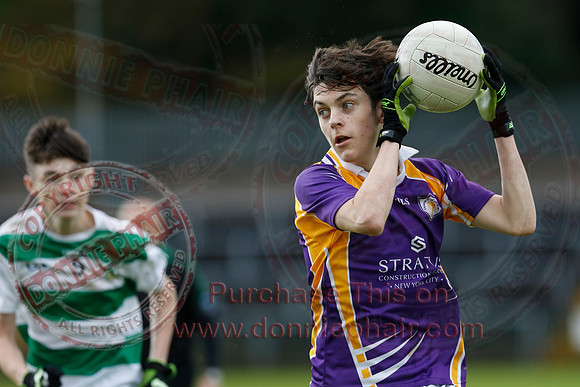Derrygonnelly Harps (1-8) V Teemore Shamrocks (0-04) in U16 GAA Football Championship Final.