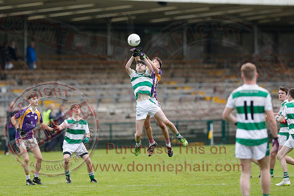 Derrygonnelly Harps (1-8) V Teemore Shamrocks (0-04) in U16 GAA Football Championship Final.