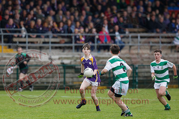 Derrygonnelly Harps (1-8) V Teemore Shamrocks (0-04) in U16 GAA Football Championship Final.
