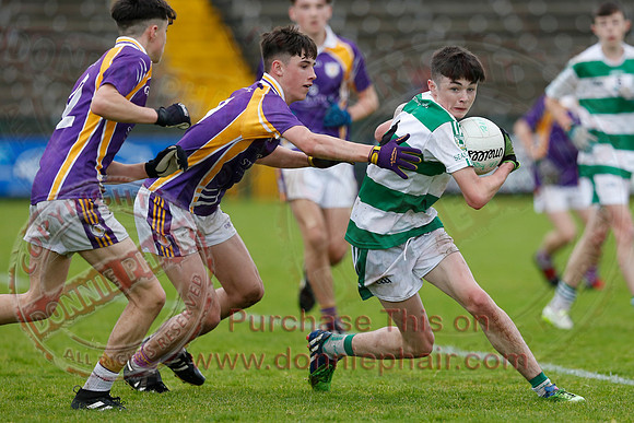 Derrygonnelly Harps (1-8) V Teemore Shamrocks (0-04) in U16 GAA Football Championship Final.