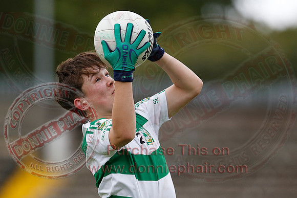 Derrygonnelly Harps (1-8) V Teemore Shamrocks (0-04) in U16 GAA Football Championship Final.