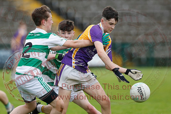 Derrygonnelly Harps (1-8) V Teemore Shamrocks (0-04) in U16 GAA Football Championship Final.