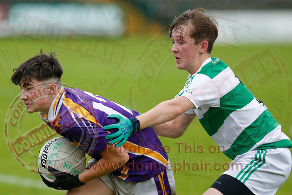 Derrygonnelly Harps (1-8) V Teemore Shamrocks (0-04) in U16 GAA Football Championship Final.