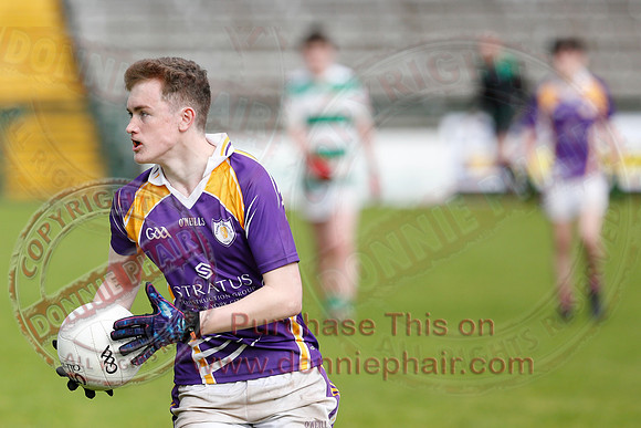 Derrygonnelly Harps (1-8) V Teemore Shamrocks (0-04) in U16 GAA Football Championship Final.