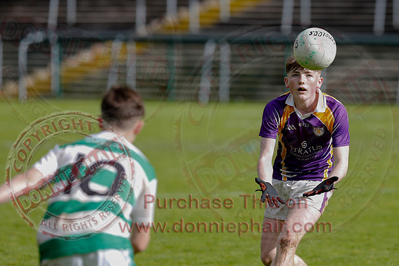 Derrygonnelly Harps (1-8) V Teemore Shamrocks (0-04) in U16 GAA Football Championship Final.