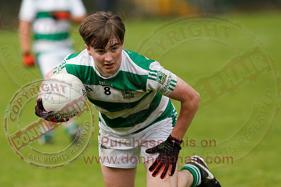 Derrygonnelly Harps (1-8) V Teemore Shamrocks (0-04) in U16 GAA Football Championship Final.