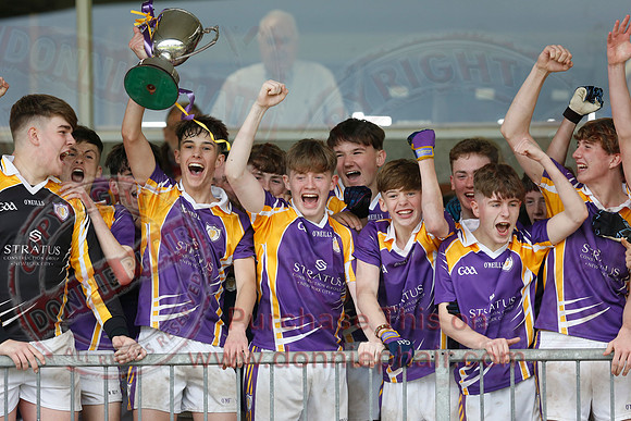 Derrygonnelly Harps (1-8) V Teemore Shamrocks (0-04) in U16 GAA Football Championship Final.