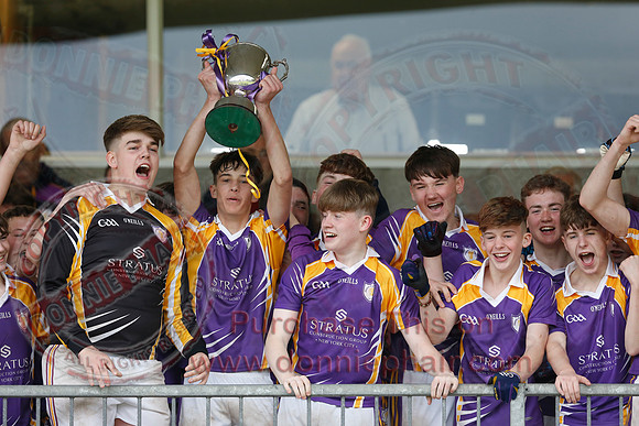 Derrygonnelly Harps (1-8) V Teemore Shamrocks (0-04) in U16 GAA Football Championship Final.