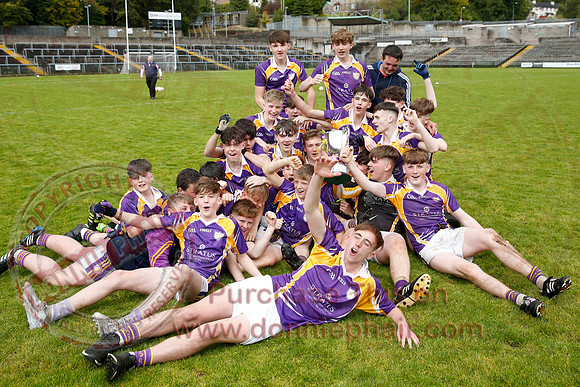 Derrygonnelly Harps (1-8) V Teemore Shamrocks (0-04) in U16 GAA Football Championship Final.