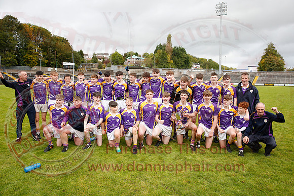 Derrygonnelly Harps (1-8) V Teemore Shamrocks (0-04) in U16 GAA Football Championship Final.