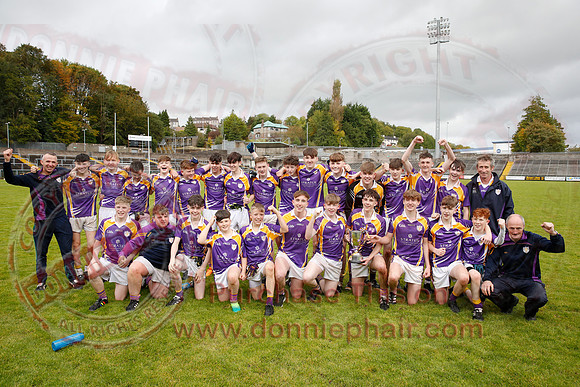 Derrygonnelly Harps (1-8) V Teemore Shamrocks (0-04) in U16 GAA Football Championship Final.