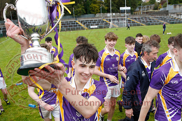 Derrygonnelly Harps (1-8) V Teemore Shamrocks (0-04) in U16 GAA Football Championship Final.