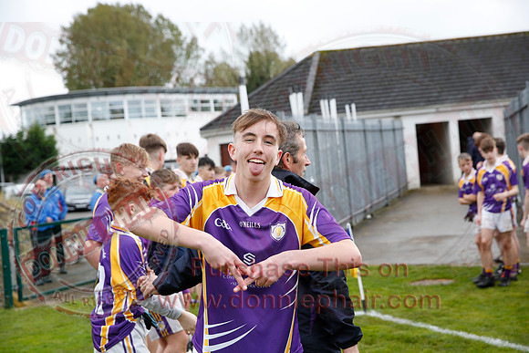 Derrygonnelly Harps (1-8) V Teemore Shamrocks (0-04) in U16 GAA Football Championship Final.