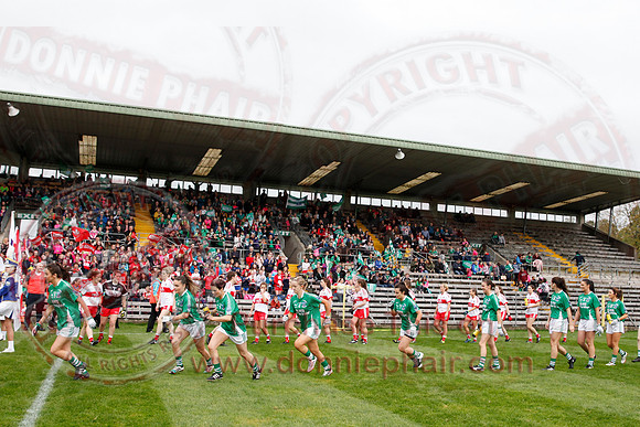 Fermanagh (2-09) V Derry (0-11) in All Ireland Ladies Junior Championship Final Replay.